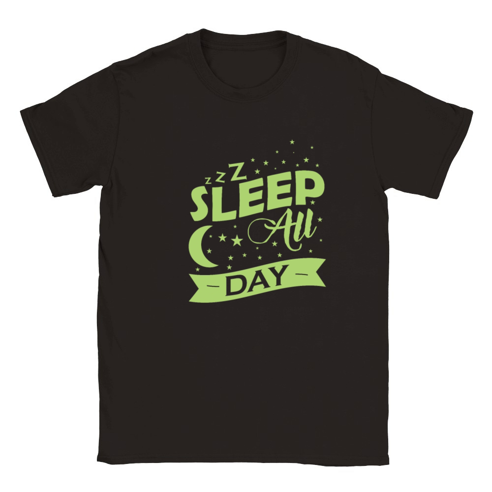 Sleep all Day bed sleep like a Baby Classic Kids Crewneck T-shirt