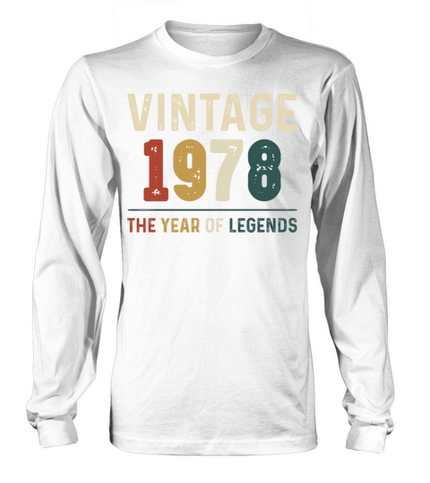 46 Years Old Vintage 1974 46th Birthday Gifts Long sleeved Unisex