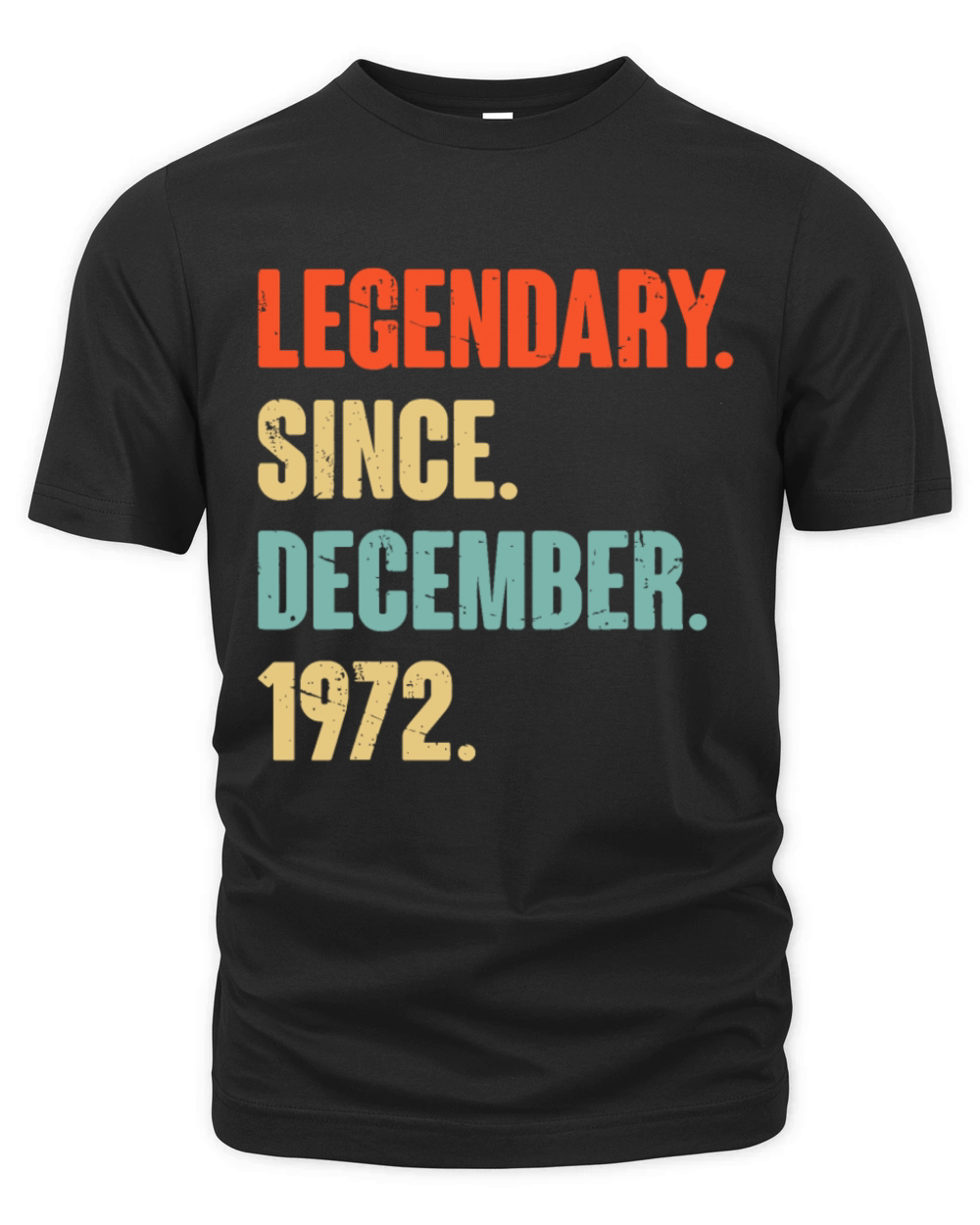 50 Year Old 50th Birthday Legendary Since December Organic Unisex T-shirt