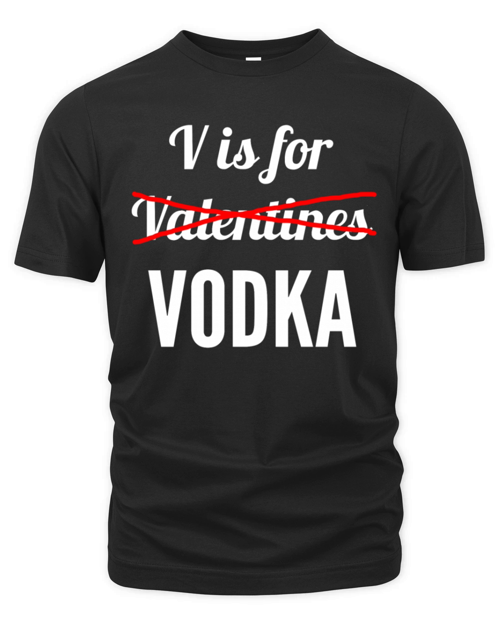 V is for Vodka Organic Unisex T-shirt