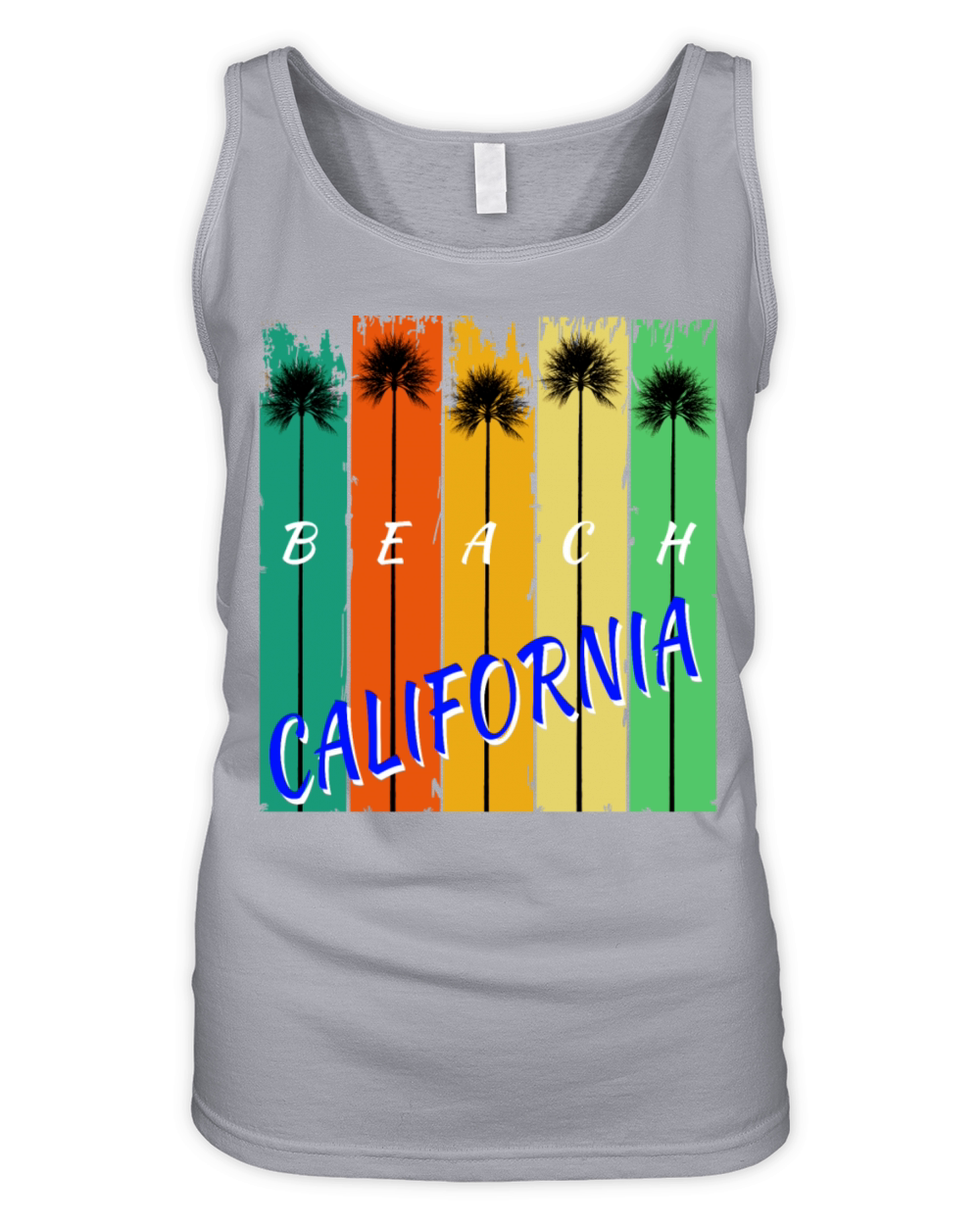 BEACH CALIFORNIA SUMMER VACATION Organic Women's Tank Top
