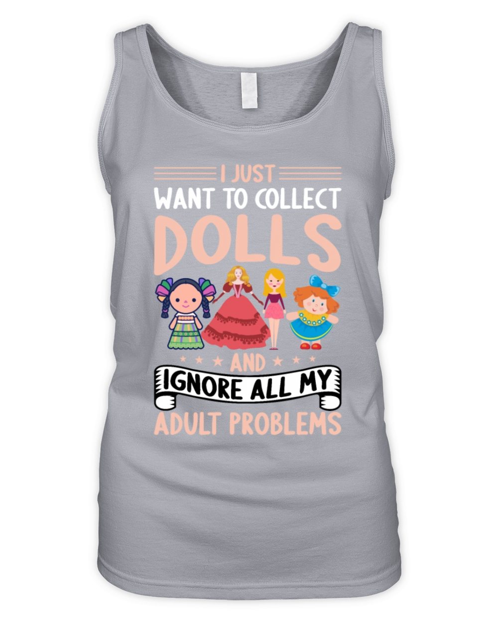 Collectible Doll Porcelain Doll Antique Doll Lover Organic Women's Tank Top