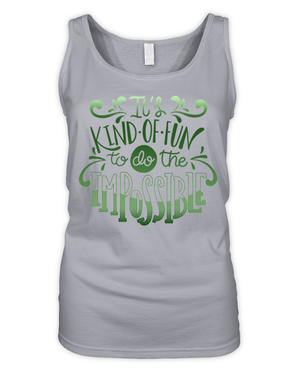 its kind of fun to do the impossible Organic Women's Tank Top