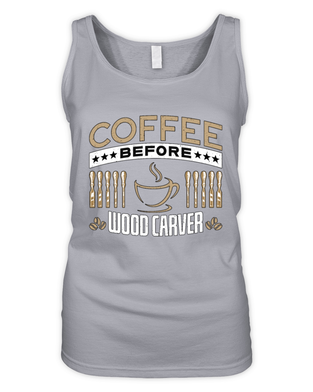Wood Carver Coffee Before Carpentry Coffee Lover Organic Women's Tank Top