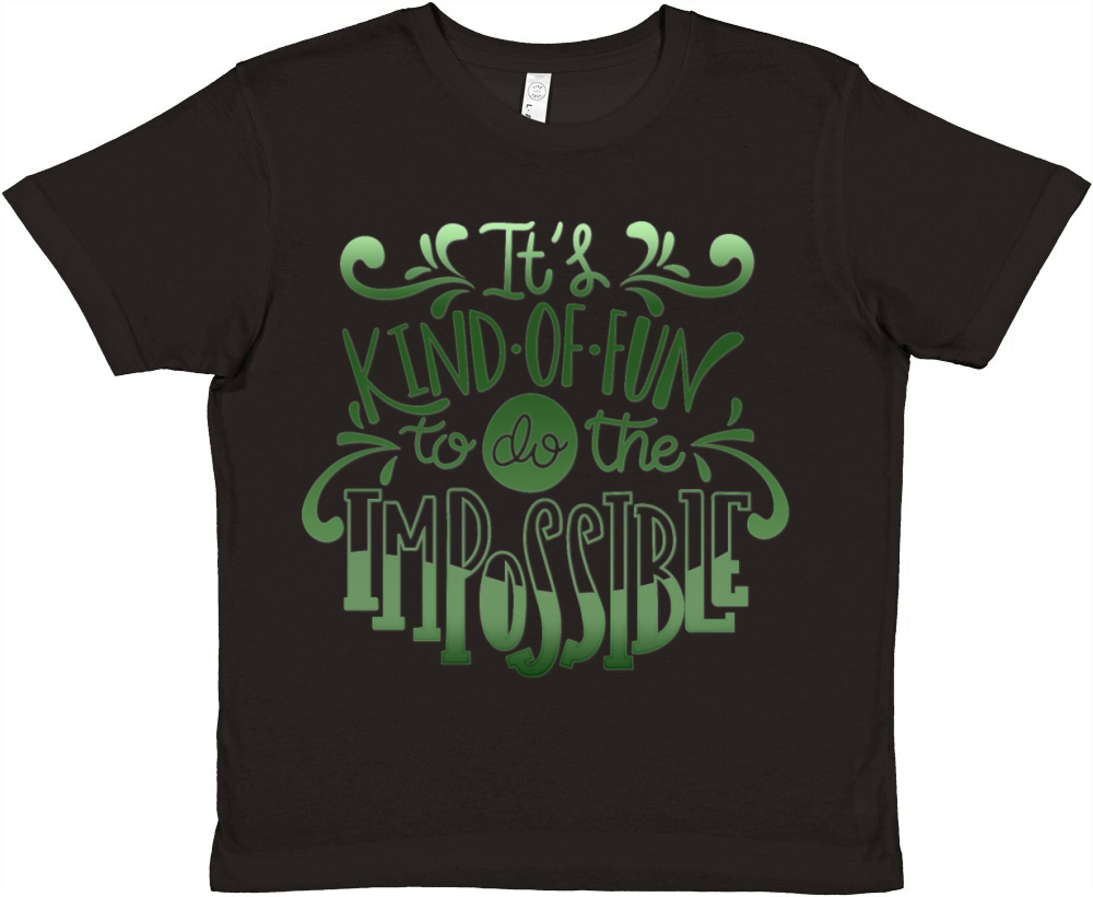 its kind of fun to do the impossible Premium Kids Crewneck T-shirt