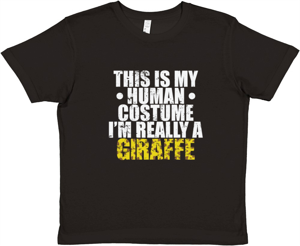 This is my Human Costume Im Really a Giraffe Premium Kids Crewneck T-shirt
