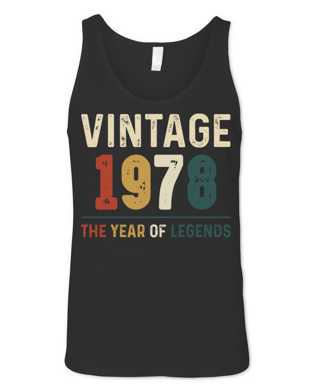 46 Years Old Vintage 1974 46th Birthday Gifts Unisex Jersey Tank
