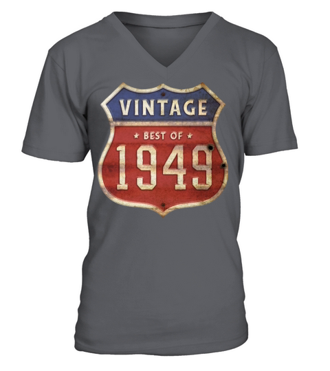 75 Years Old Vintage 1949 Limited Edition 75th V-Neck T-shirt