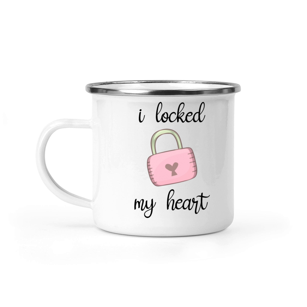 I Locked my Heart Camping Mug
