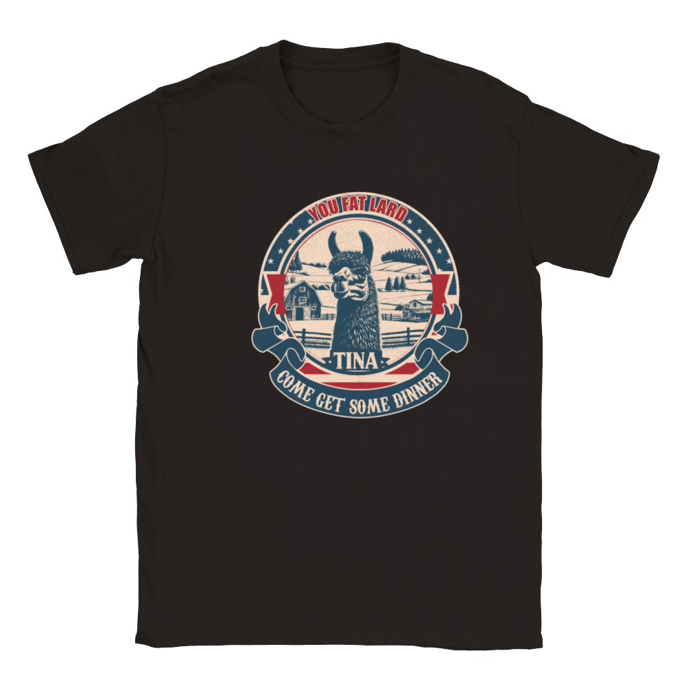 Tina you fat lard come get some dinner vintage Classic Kids Crewneck T-shirt