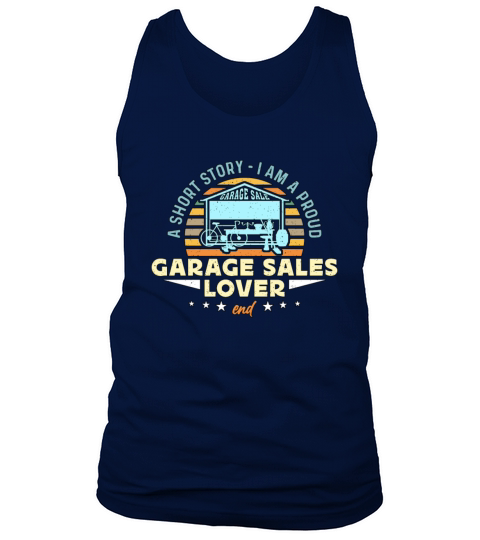 Garage Sales Lover A Short Story Flea Market Lover Tank Top Unisex