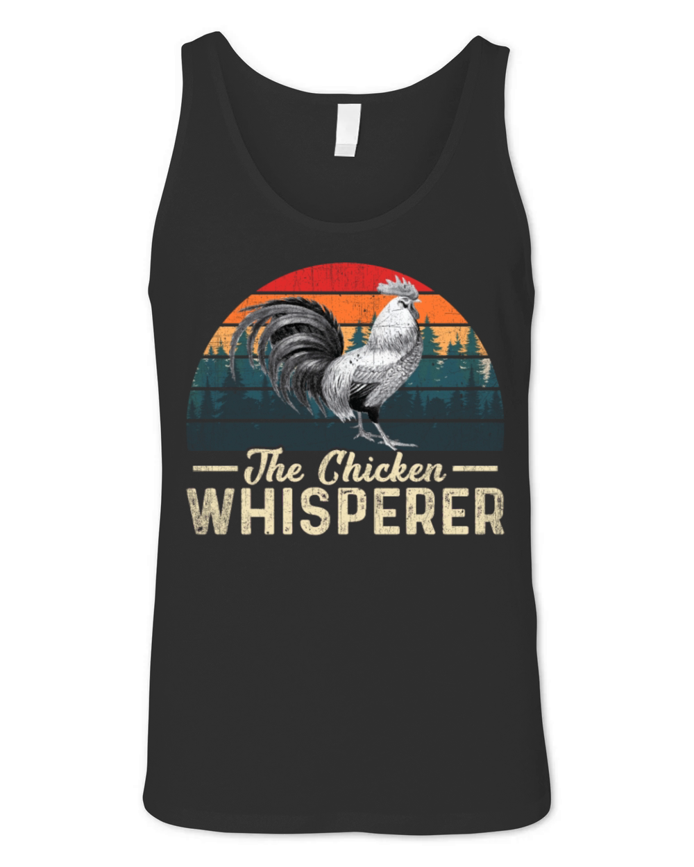 The Chicken Whisperer Vintage Urban Farmer Chicken Unisex Jersey Tank