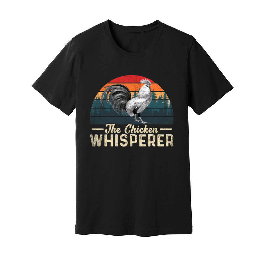 The Chicken Whisperer Vintage Urban Farmer Chicken Unisex Jersey Tee