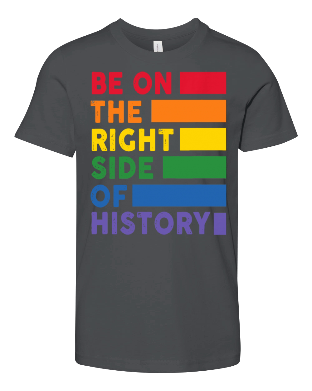 Be On The Right Side Of History Gay Pride LGBTQ Youth Unisex Jersey Tee