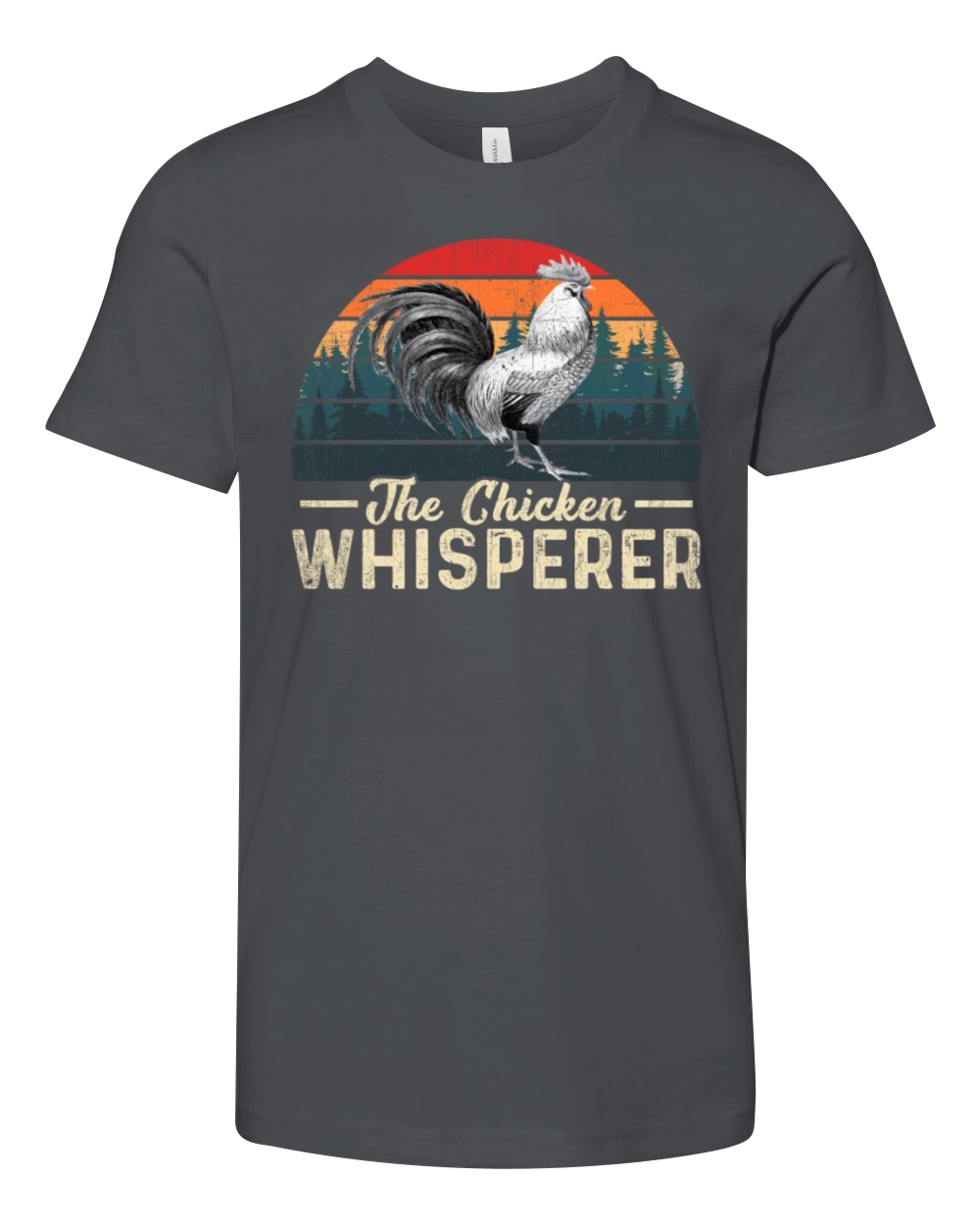 The Chicken Whisperer Vintage Urban Farmer Chicken Youth Unisex Jersey Tee
