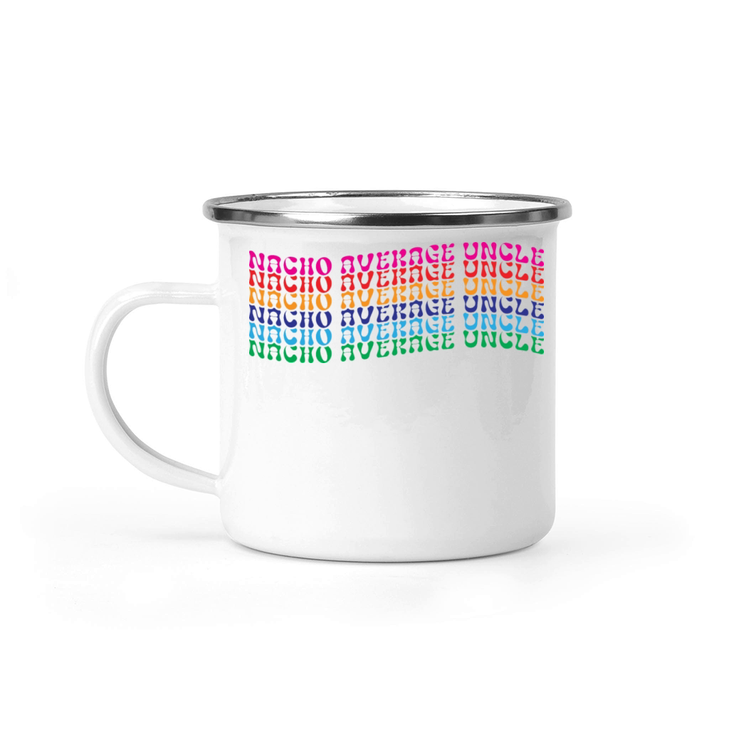 Nacho Average Uncle Funny Mexican Joke Vintage Camping Mug