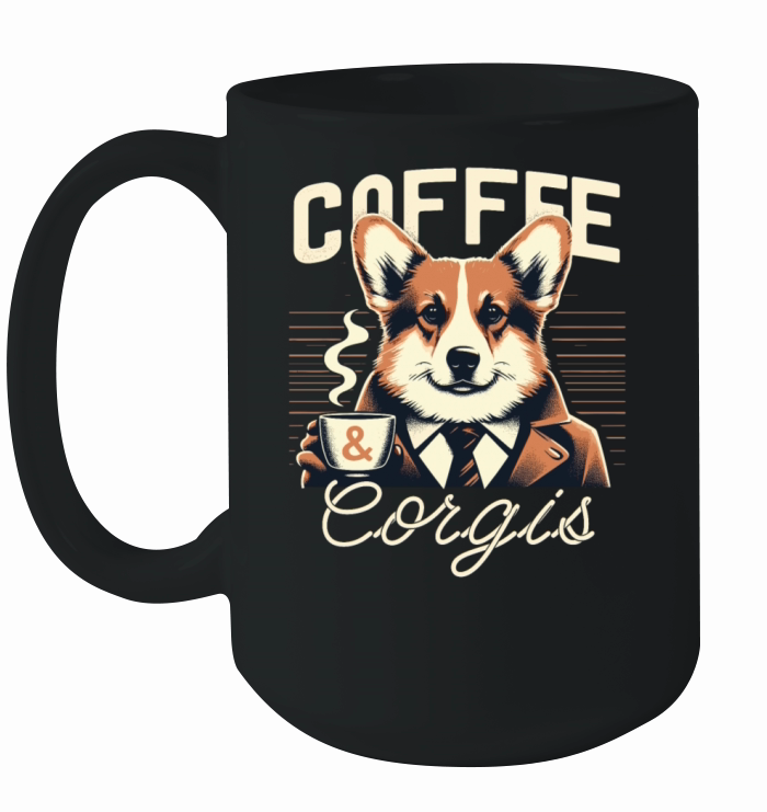 Coffee And Corgis Ceramic Mug