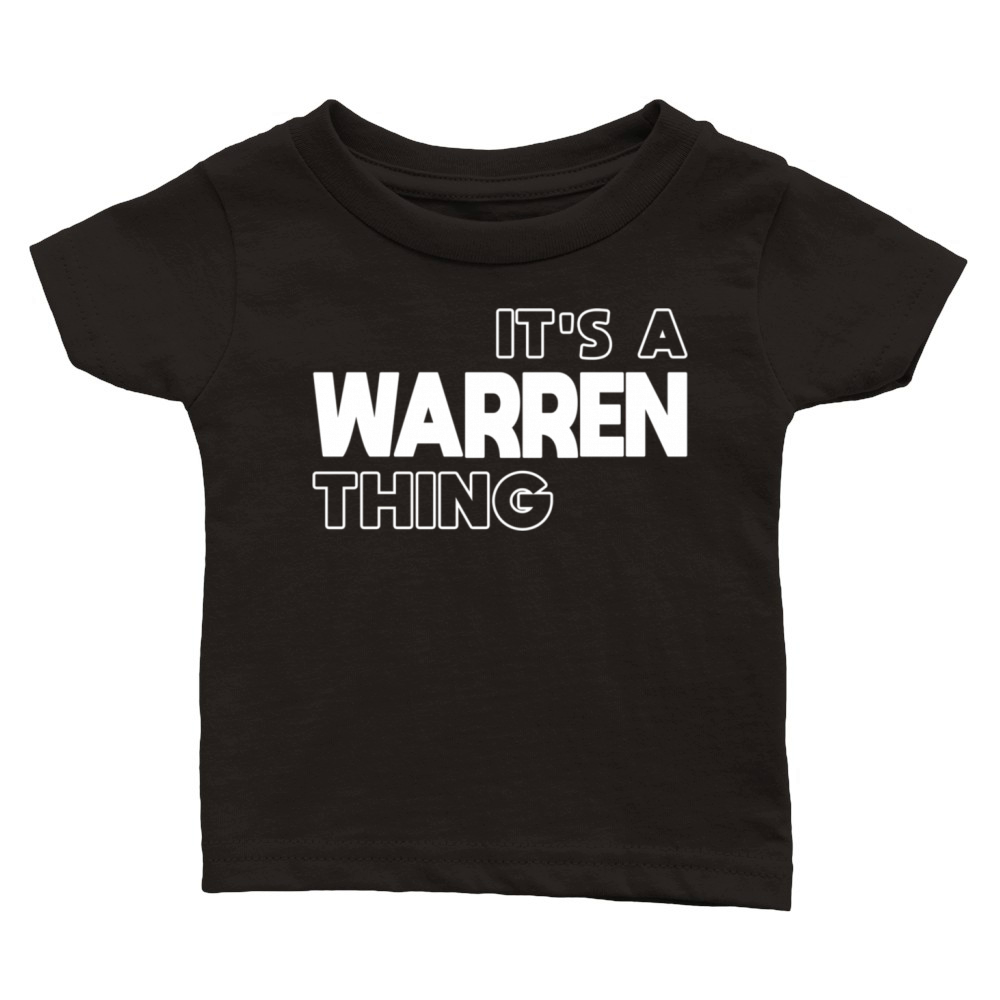 Warren Family Name Family Reunion Warren Classic Baby Crewneck T-shirt