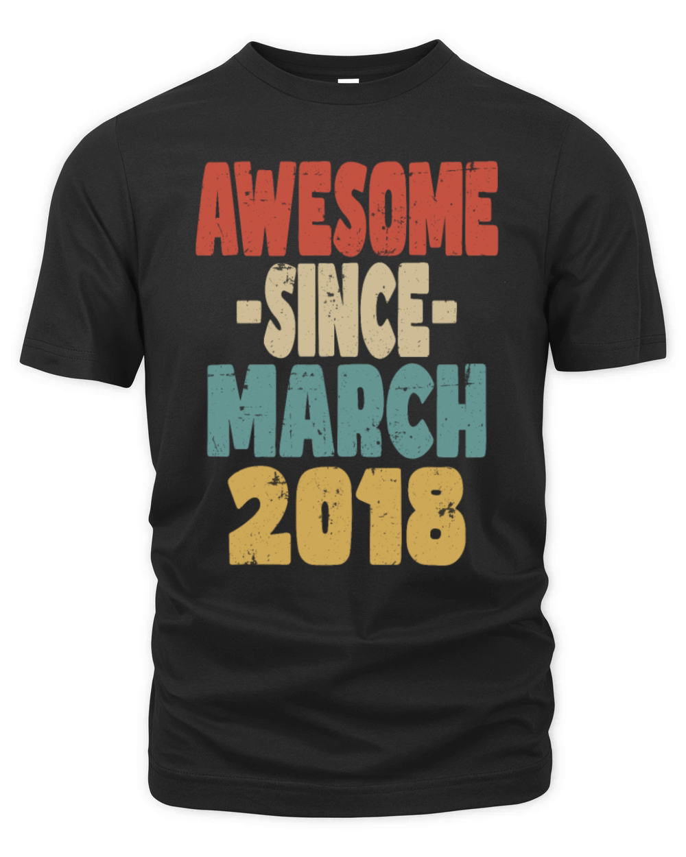 Awesome March 2018 Organic Unisex T-shirt