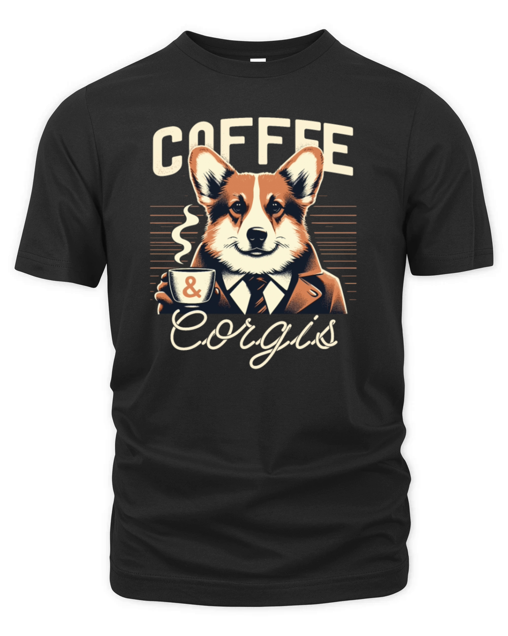 Coffee And Corgis Organic Unisex T-shirt