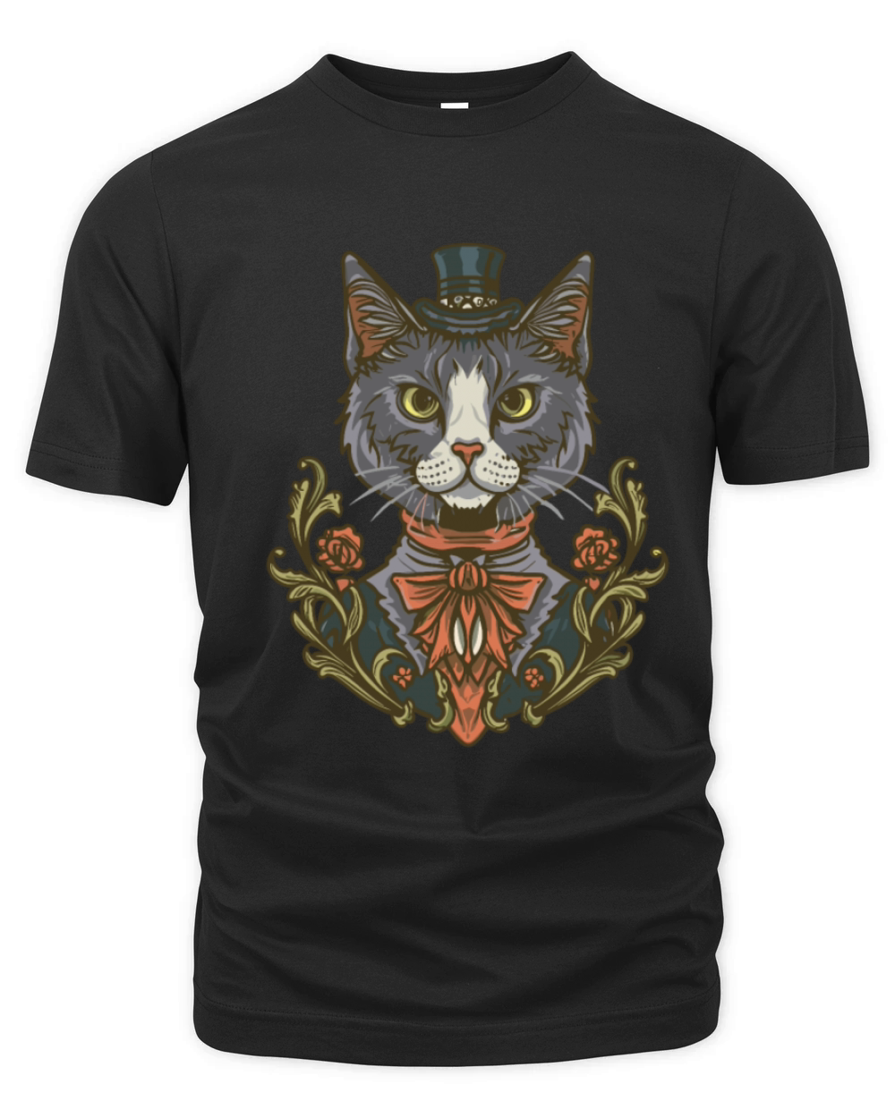 victorian cat Organic Unisex T-shirt