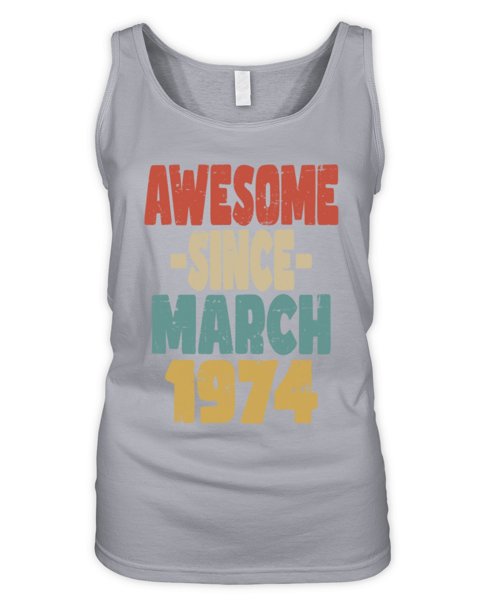 Awesome March 1974 Organic Women's Tank Top