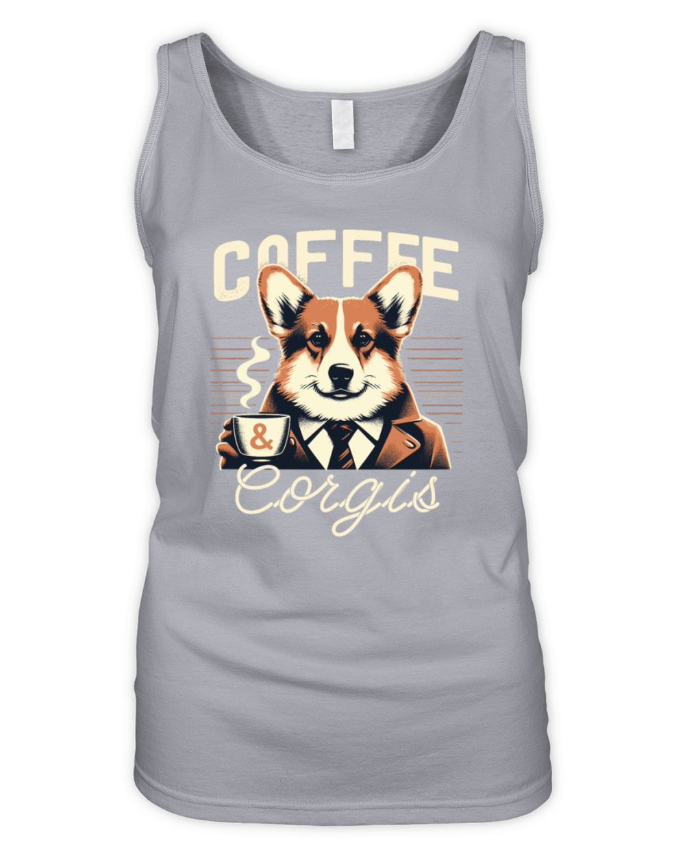 Coffee And Corgis Organic Women's Tank Top