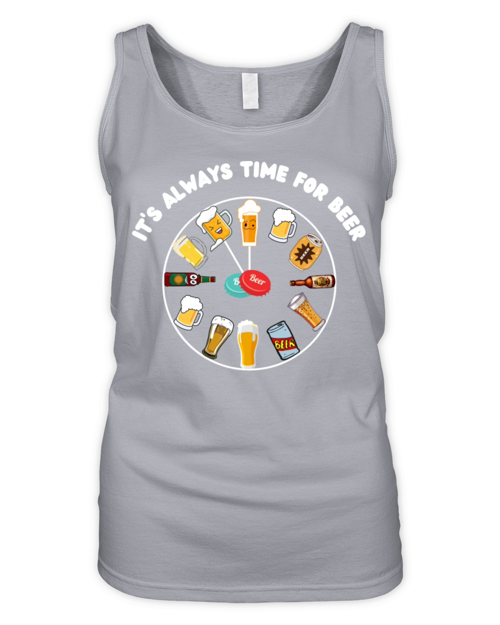 Its Always Time For Beer Organic Women's Tank Top