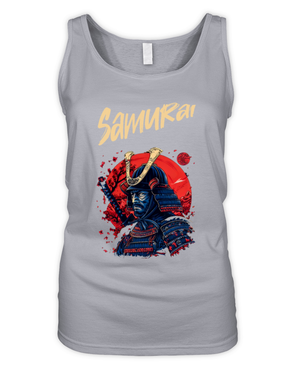 Samurai T-Shirt Design Organic Women's Tank Top