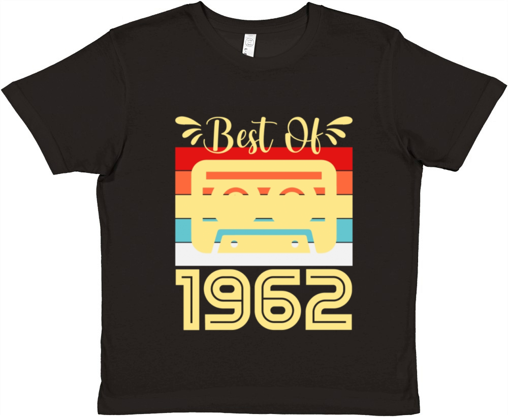 Gift Birthdays 1962 Birthday Present Funny Vintage Premium Kids Crewneck T-shirt