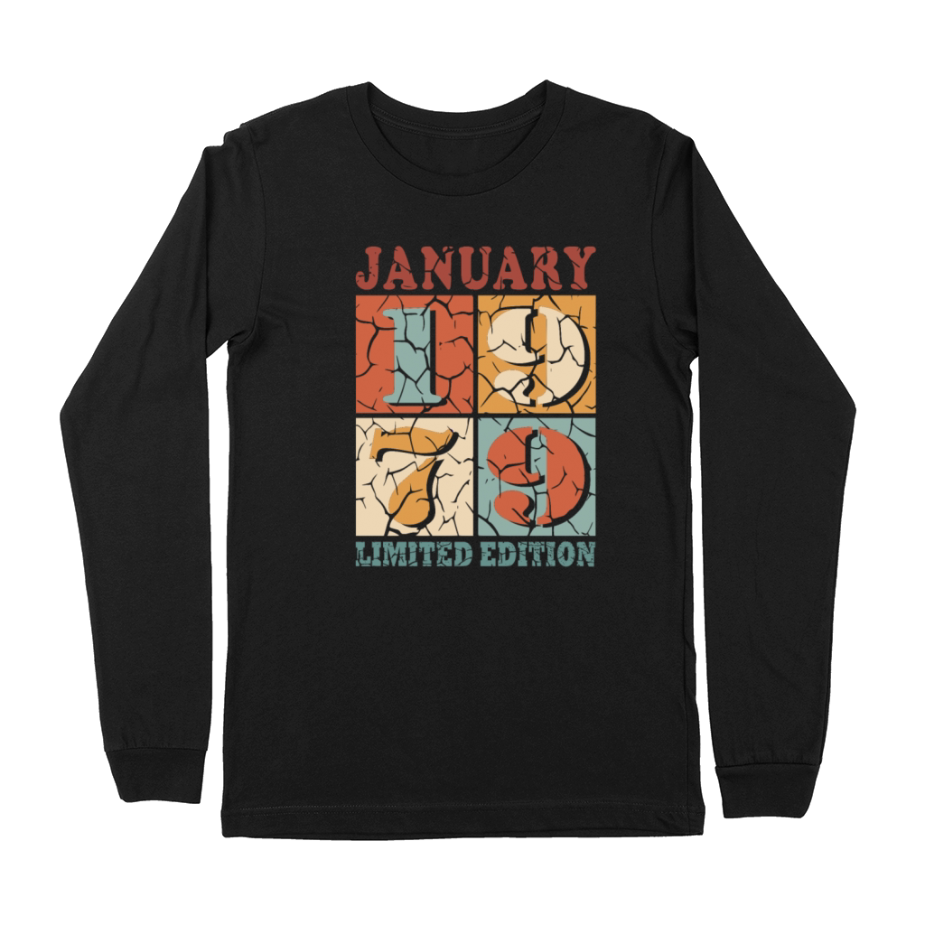 45th birthday 45 years January 1979 Premium Long Sleeve