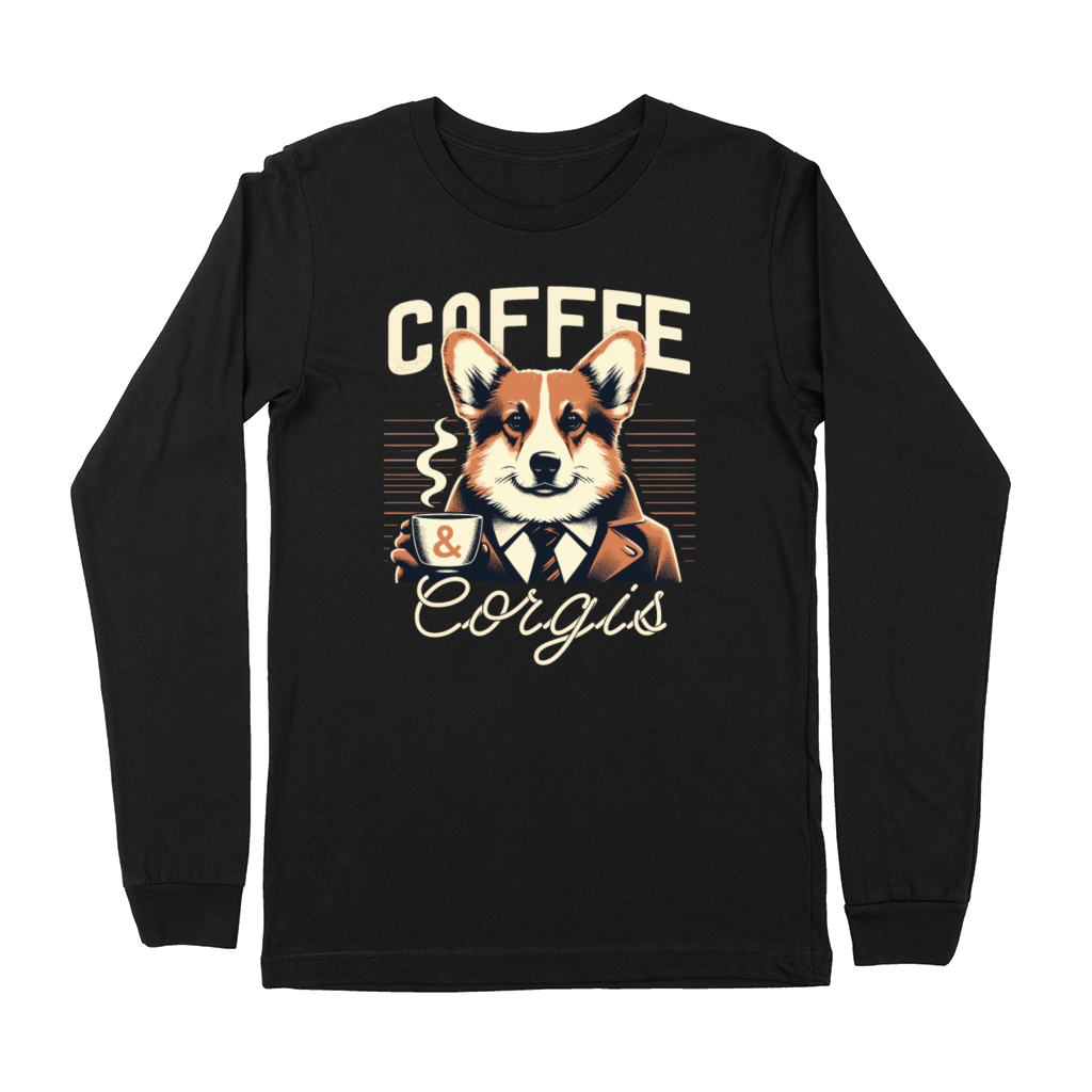 Coffee And Corgis Premium Long Sleeve