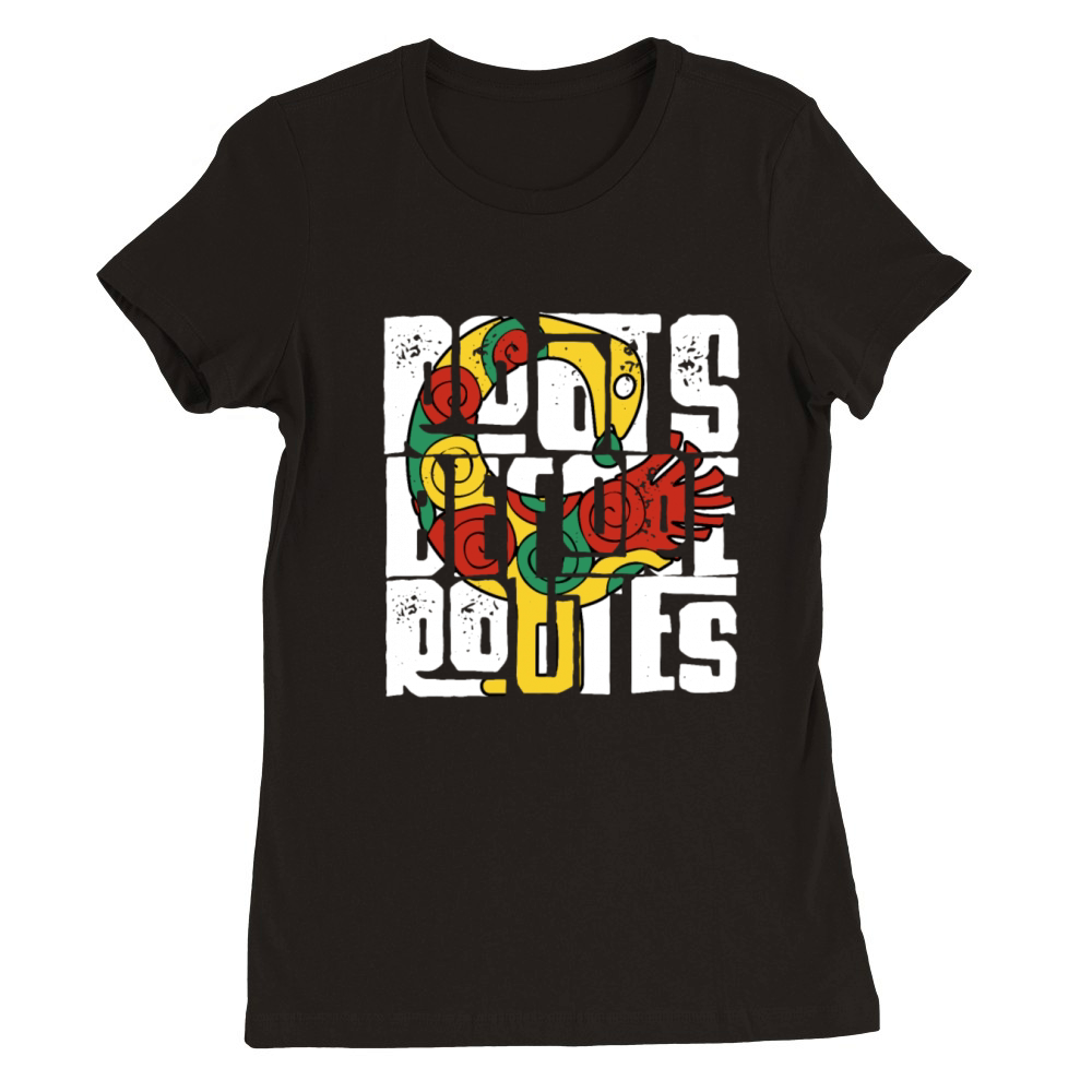 Sankofa Black History Roots Before Routes Premium Womens Crewneck T-shirt