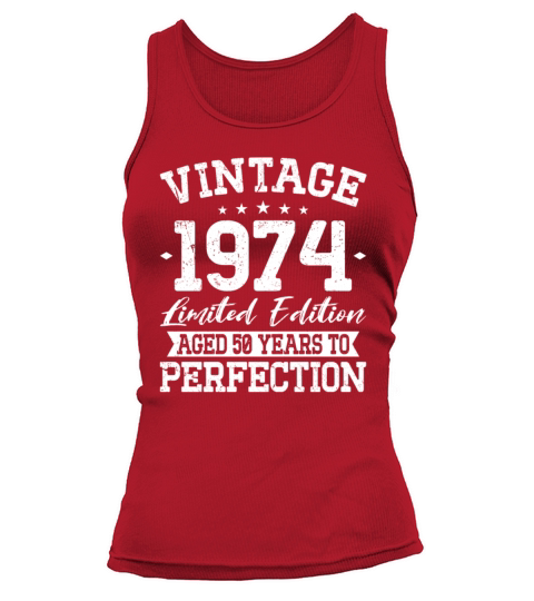 50th birthday vintage 1974 born in 1974 Tank top Woman