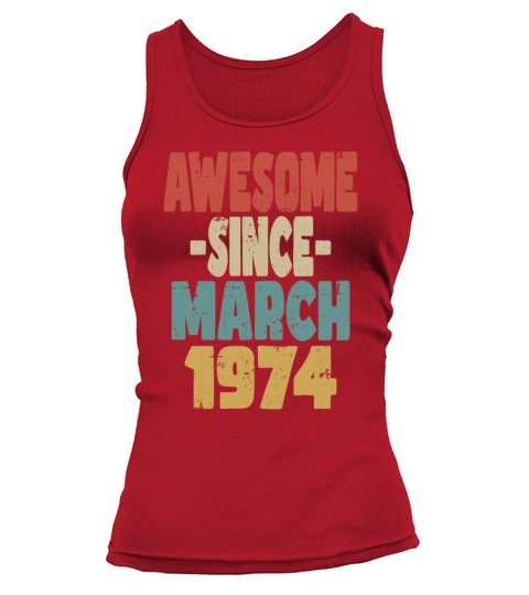 Awesome March 1974 Tank top Woman