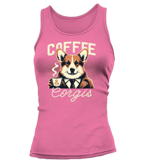 Coffee And Corgis Tank top Woman