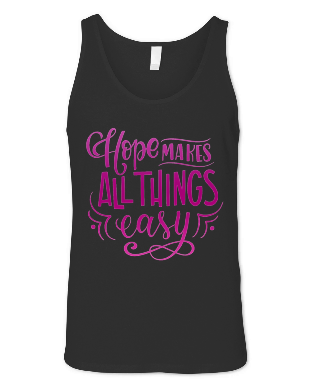 HOPE MAKES ALL THINGS EASY Unisex Jersey Tank