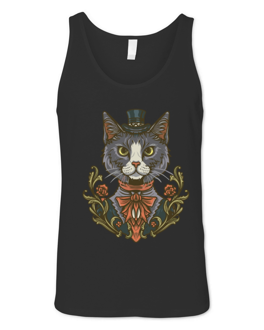 victorian cat Unisex Jersey Tank