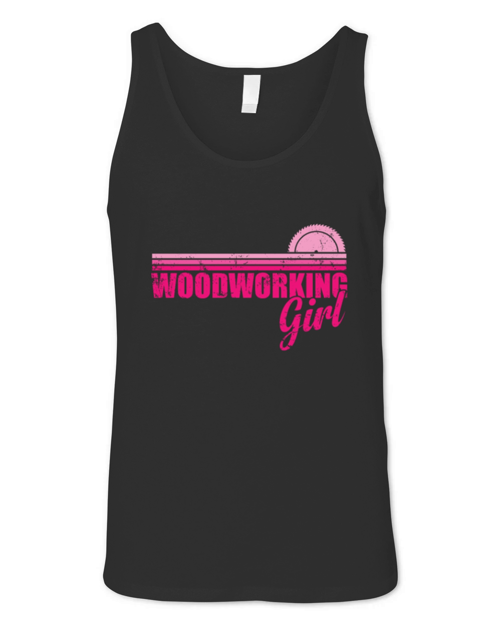 Woodworking Girl Forest Worker Unisex Jersey Tank