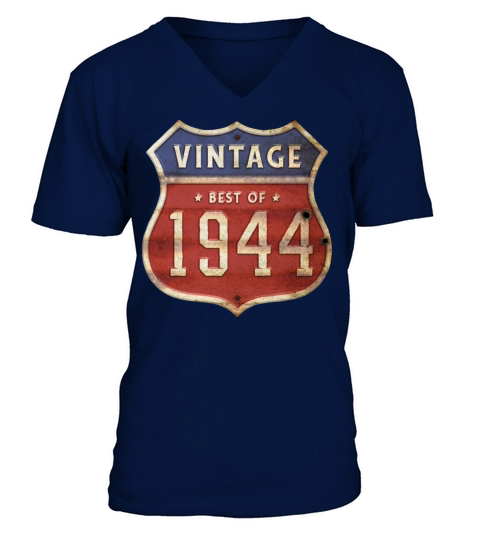 80 Years Old Vintage 1944 Limited Edition 80th V-Neck T-shirt