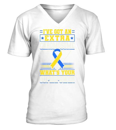 Down Syndrome Awareness Month Ive V-Neck T-shirt