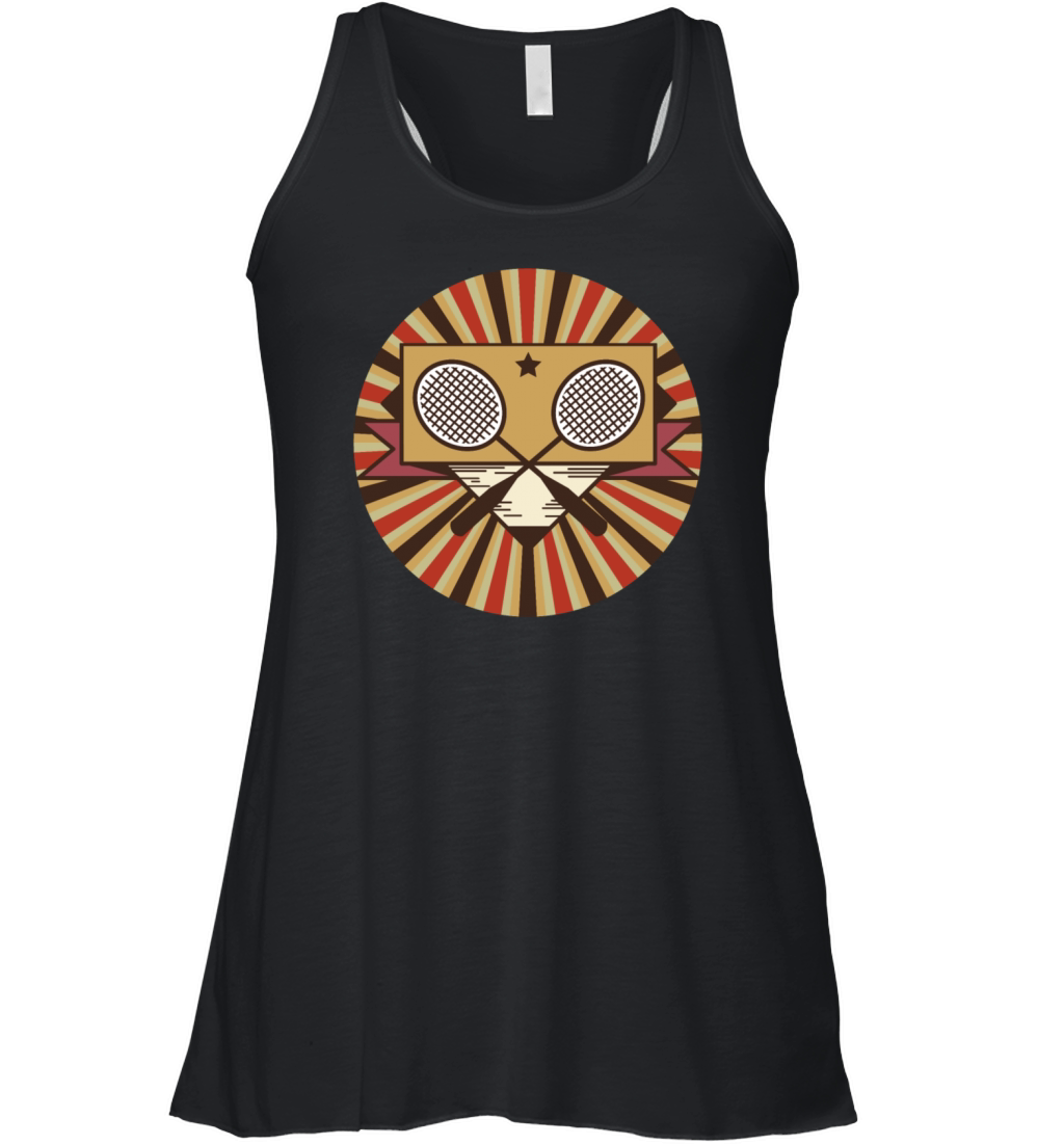 Badminton shuttlecock retro Women's Flowy Tank Top
