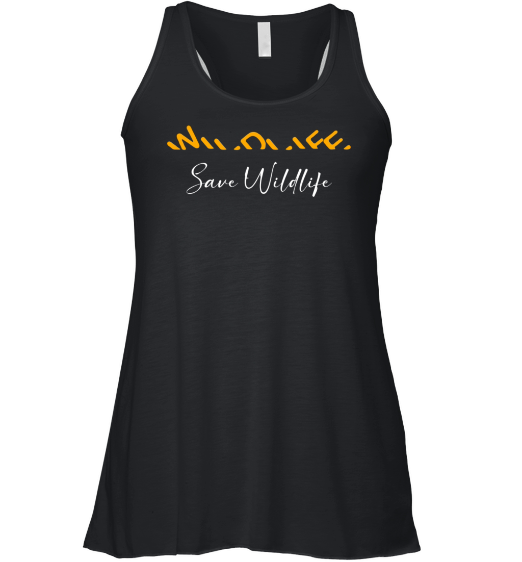 International wildlife day save animals life quote Women's Flowy Tank Top