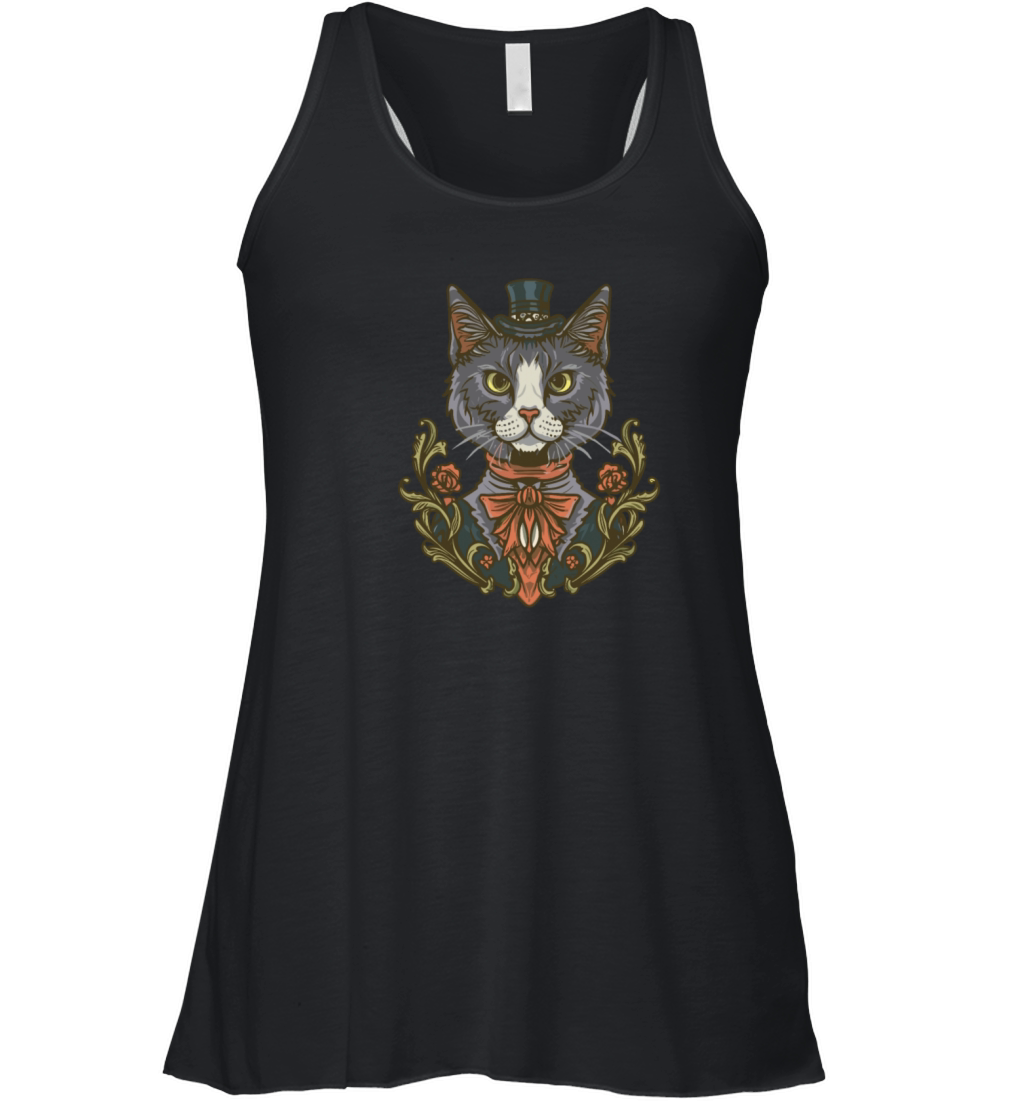 victorian cat Women's Flowy Tank Top