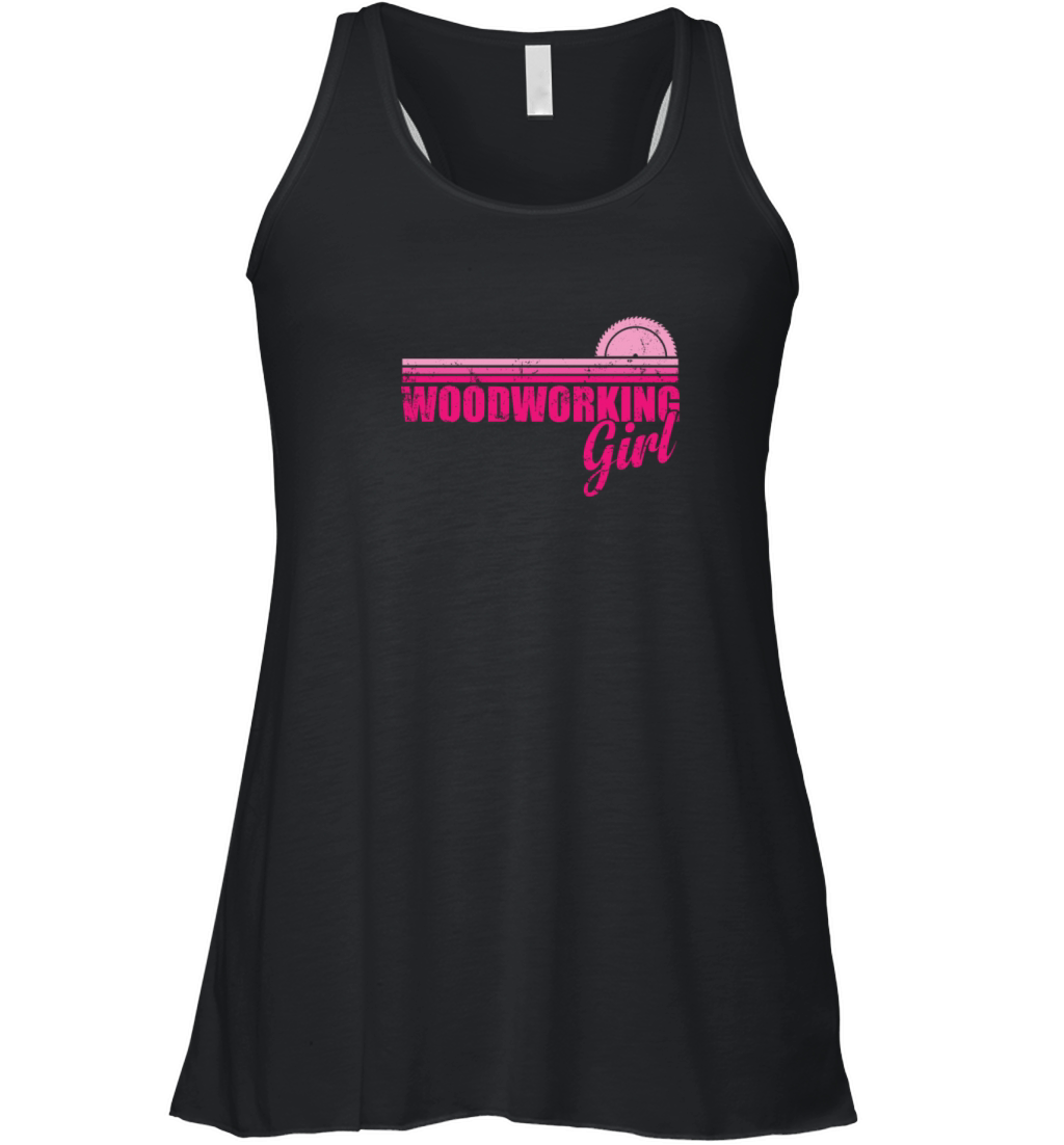 Woodworking Girl Forest Worker Women's Flowy Tank Top