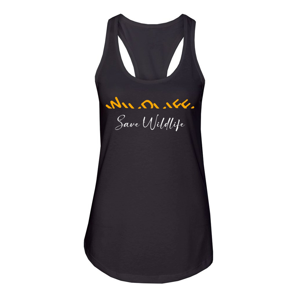 International wildlife day save animals life quote Women's Racerback Tank