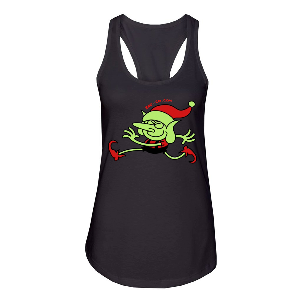 Merry Christmas Santas Elf Women's Racerback Tank