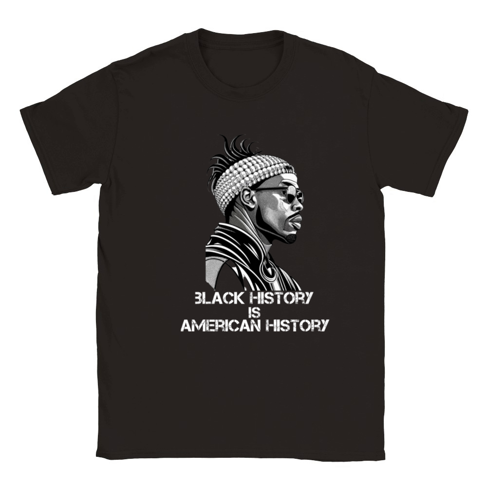 black history is american history t-shirt design Classic Kids Crewneck T-shirt