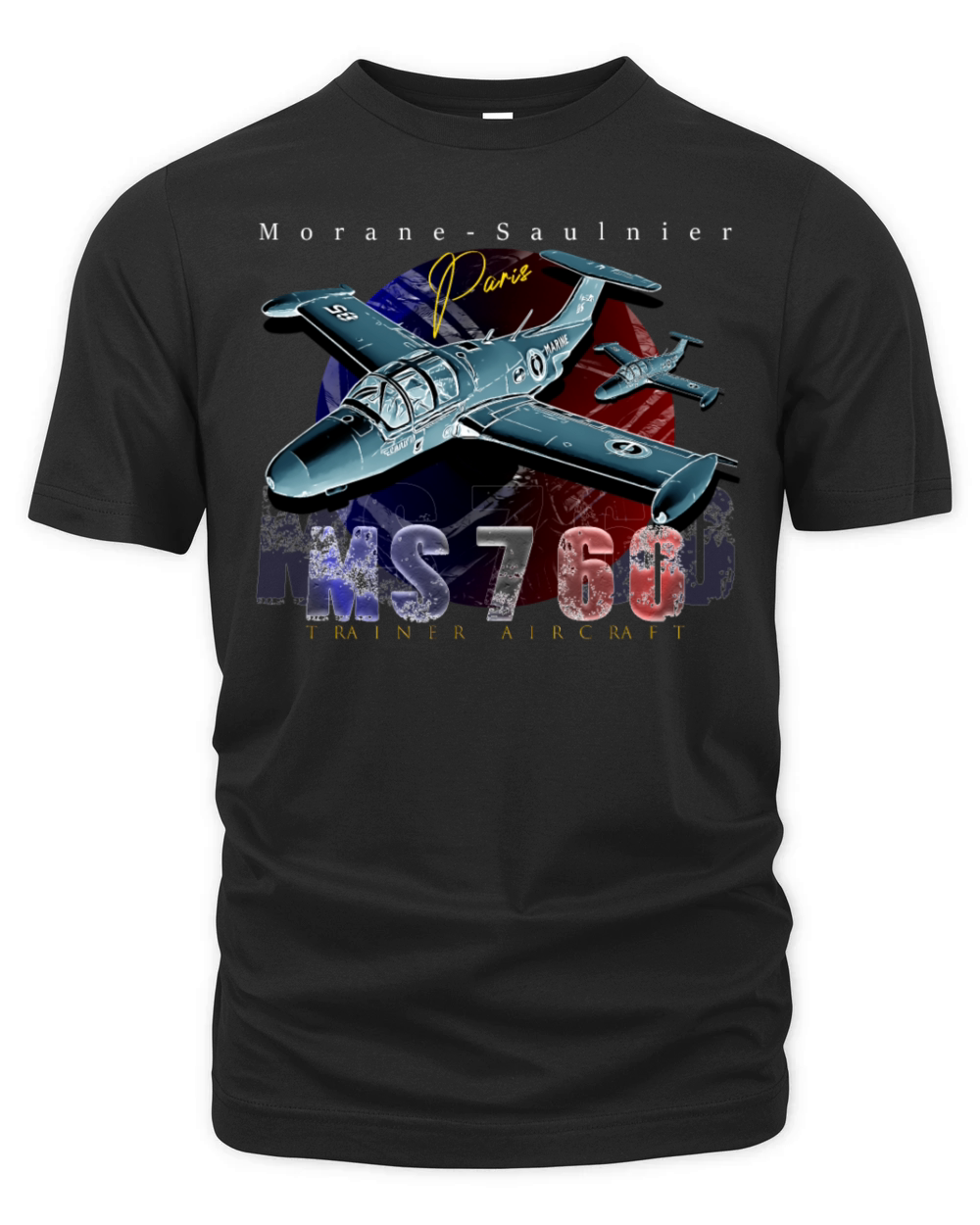 Morane-Saulnier MS760 Military Aircraft Organic Unisex T-shirt