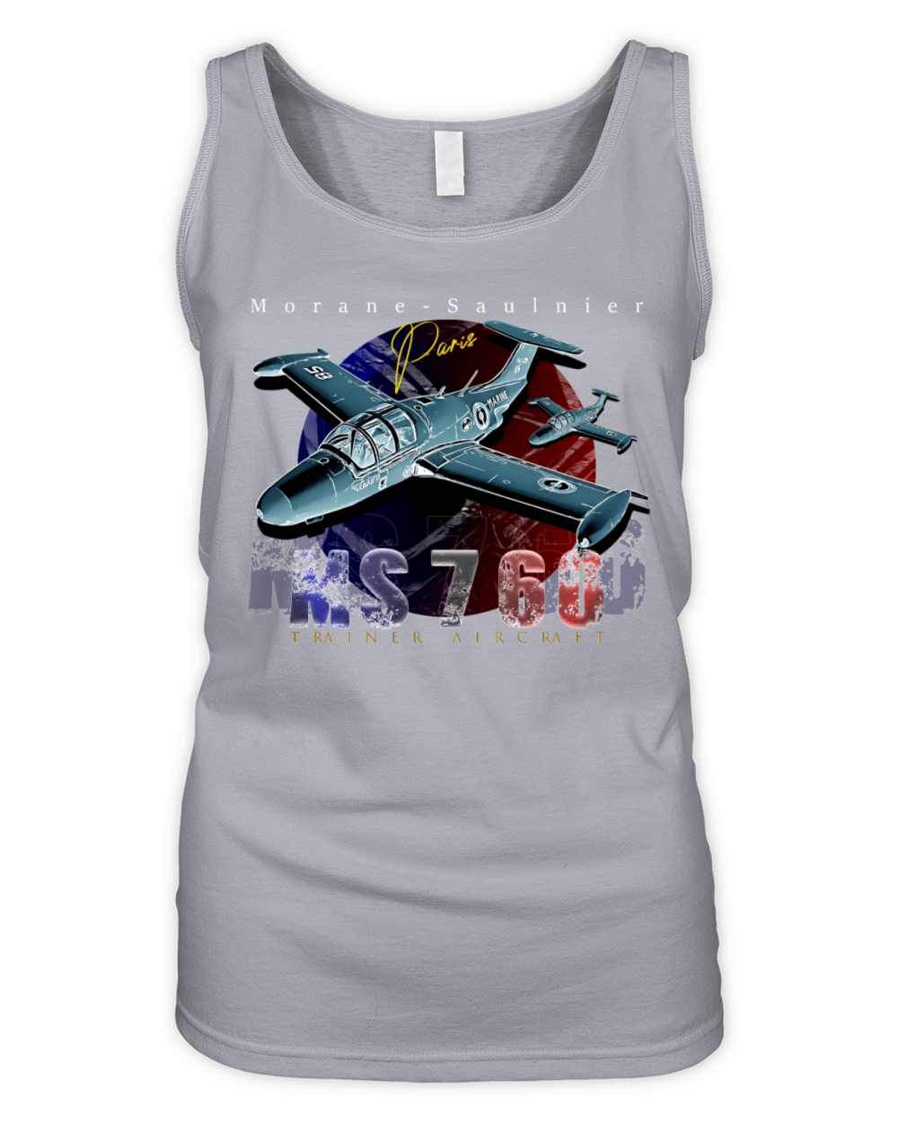 Morane-Saulnier MS760 Military Aircraft Organic Women's Tank Top